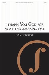 I Thank You God for Most This Amazing Day SATB choral sheet music cover